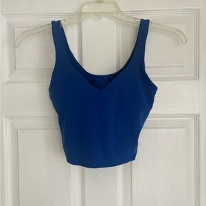 Lululemon Athletica Royal Blue Crop Top
